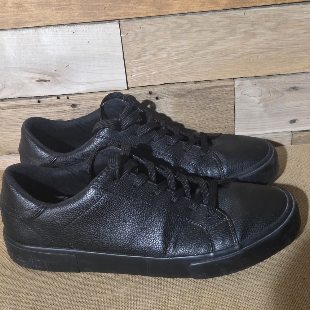 Calvin Klein Reon Men's Size 10 US Black Casual Sneakers CMREON Low Top CK Shoes